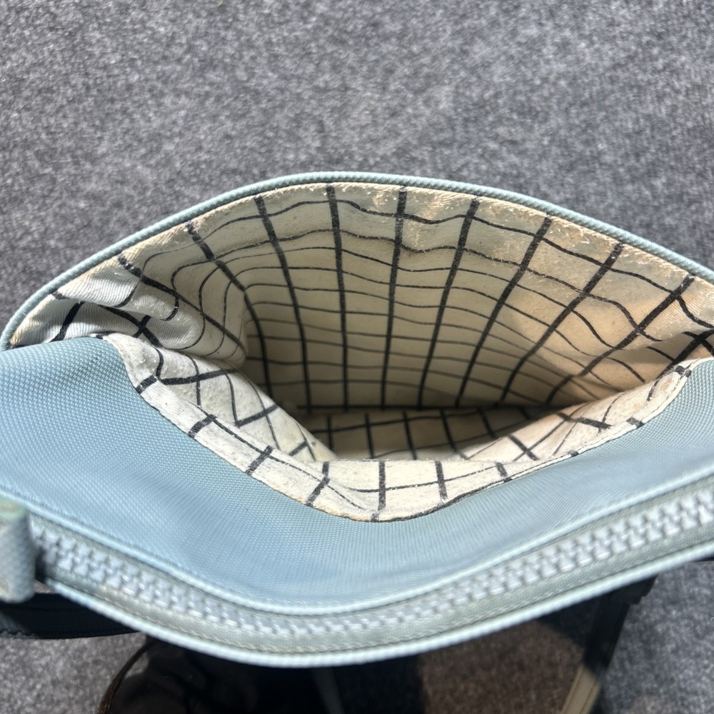 Lacoste Womens Crossbody Bag Light Blue Gray With Strap Purse - Picture 8 of 14